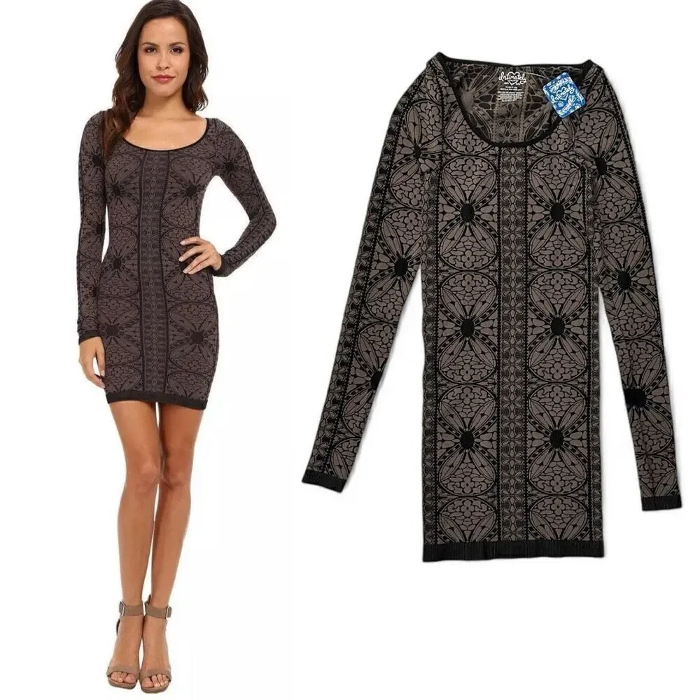 NWT Intimately Free People Bodycon Stretchy Mini Dress XS/S Clubwear Seamless